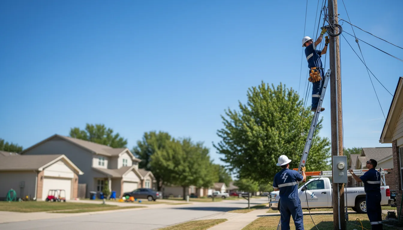 Residential electrician providing installation services in Waterville, KS